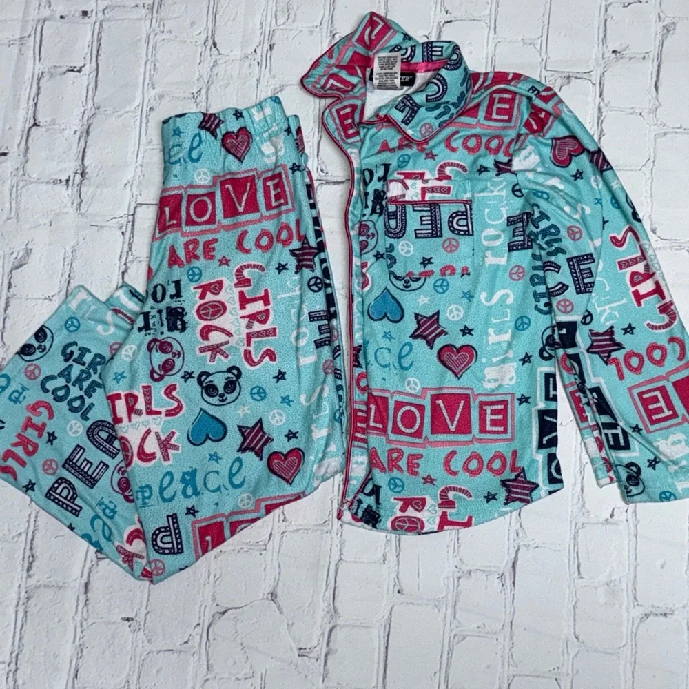Joe Boxer Kids Pajama Set - Pink and Blue
